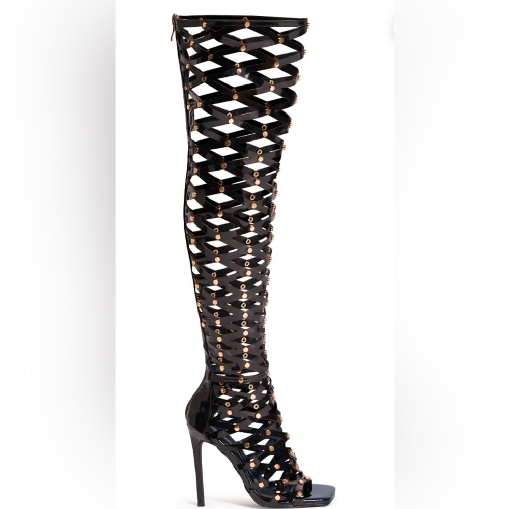 Azalea Wang Ravishing Caged Sandal - Picture 11 of 12